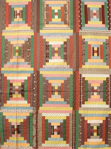 Log Cabin Courthouse Steps Antique Quilt At Stdibs