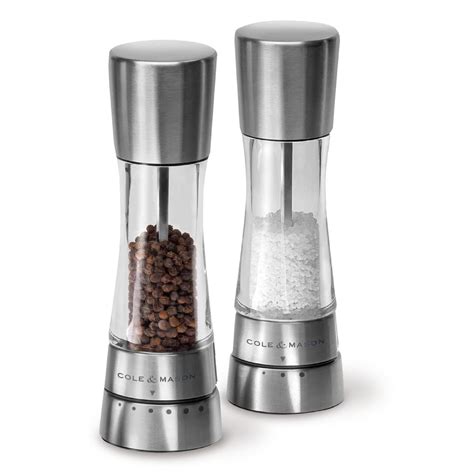 Cole Mason Derwent Salt And Pepper Grinder Set Stainless Steel