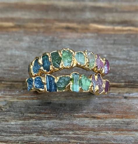 These Raw Gemstone Engagement Rings Will Take Your Breath Away