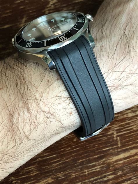 The Highest Quality For Omega Seamaster 300 Black Rubber Strap Etsy