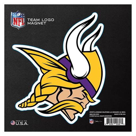 Officially Licensed Nfl Minnesota Vikings Large Team Logo Magnet