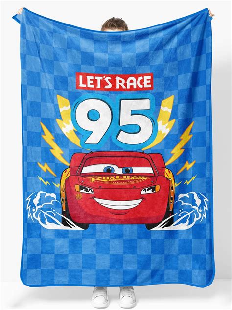 Disney Pixar Cars Blanket Set Bundle With 45x60 Lightning