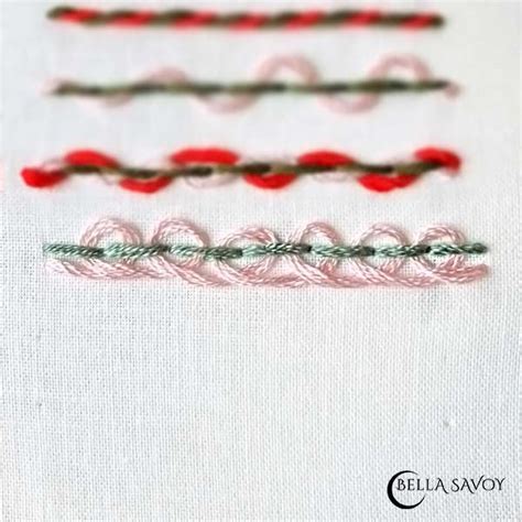 Basic Hand Embroidery Stitches Suitable For Border Designs