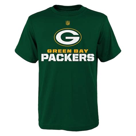 Youth Green Bay Packers Green Clean Cut T-Shirt - NFLShop.com