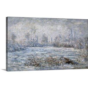 The Twillery Co Claude Frost Near Vetheuil By Claude Monet Print