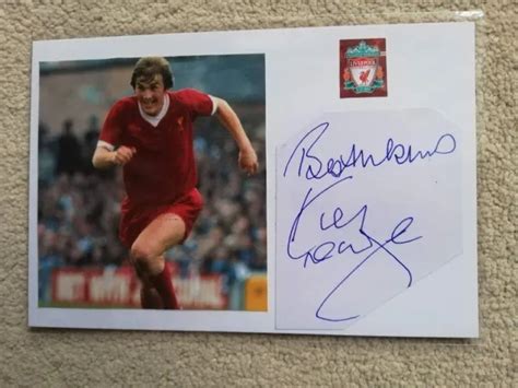 Kenny Dalglish Liverpool Scotland Legend Hand Signed Photocard