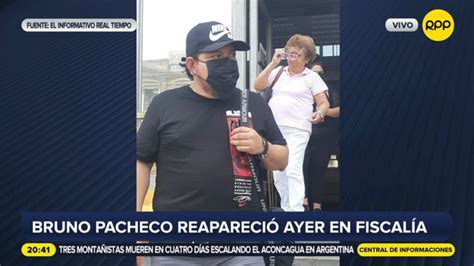 Bruno Pacheco fue captado ingresando a la sede de la Fiscalía RPP