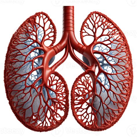 Ai Generated Human Lungs Medical Illustration 3d Rendering Of Human