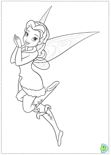 Tinkerbell in The Secret of the Wings coloring pages- DinoKids.org