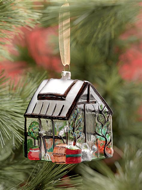 Glass Greenhouse Christmas Ornament Gardeners Supply Whimsical