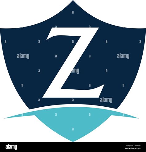 Modern Shield Letter Z Stock Vector Image And Art Alamy