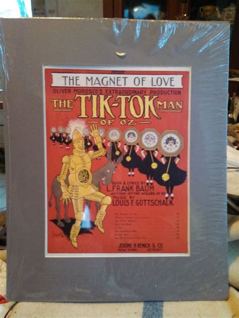 Tik Tok Man Of Oz Frank Baum Magnet Of Love Etsy Wizard Of Oz Play