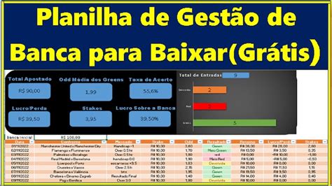 A Melhor PLANILHA de GESTÃO DE BANCA para APOSTAS ESPORTIVAS DE