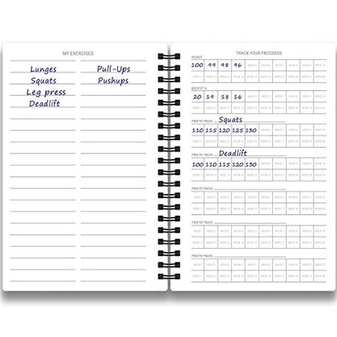 Fitness Log Book Workout Planner Designed By Experts Gym Notebook