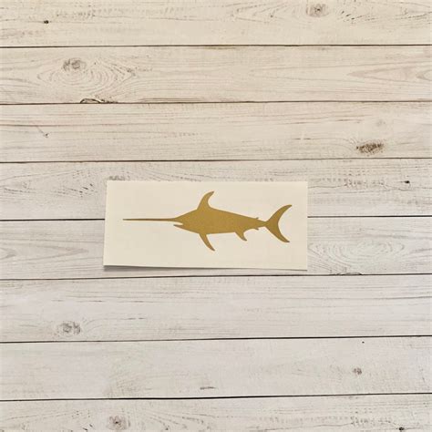 Swordfish Decal Swordfish Vinyl Decal Swordfish Sticker Etsy