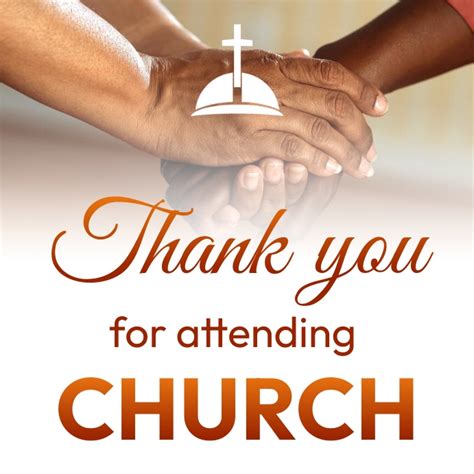 Plantilla De Church Thank You Note Postermywall