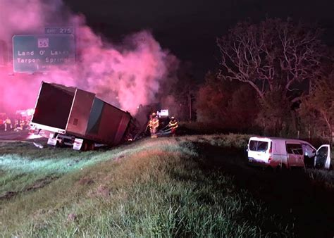 Two killed in fiery pileup that shut down I-75