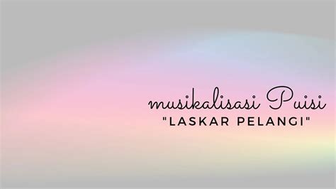 Xi Busana Kel Musikalisasi Puisi Laskar Pelangi Official Musik