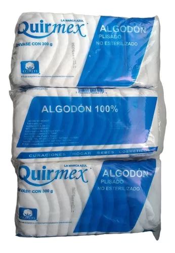 3 Bolsas Algodón Plisado Quirmex 300g C u Envío Gratis Meses sin