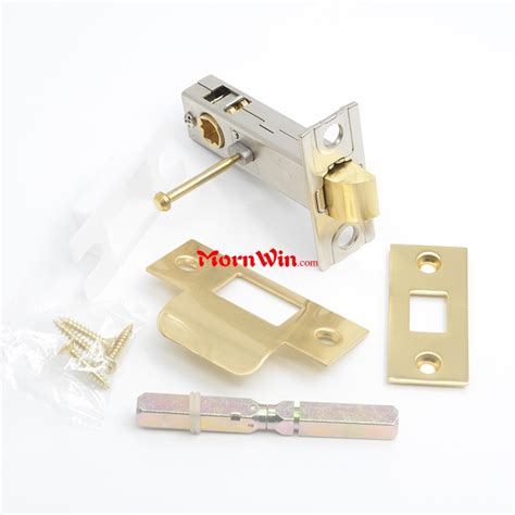 Polished Brass Tubular Mortise Door Latch Mm Privacy Lock Latch