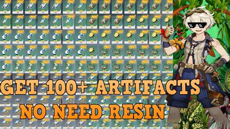 Genshin Impact Cara Mendapatkan 100 Artefak Setiap Hari Tanpa Resin