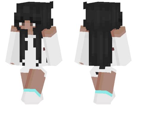 Girl With White Clothes Mcpe Skins