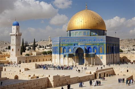 Cúpula de la roca mezquita de al aqsa ciudad vieja de jerusalén