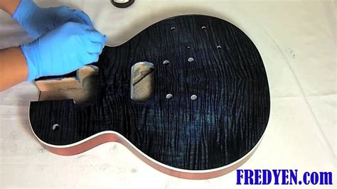 Diy Les Paul Guitar Kit Part 3 Applying Oil Finish Youtube