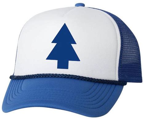 Gravity Falls Dipper Pine Tree Hat Cosplay Trucker Foam Mesh Hat Retro Vintage Snapback Cap