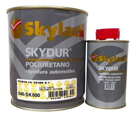 Primer Pu Automotivo Sk800 900ml C Cat 8x1 Skylack