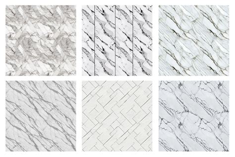 White Marble Stone Patterns Set 1 By Artistmef Thehungryjpeg