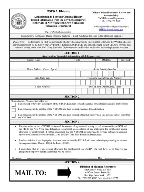 Ospra 104 Pdf Criminal Record New York