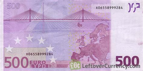 500 Euros banknote (First series) - Exchange yours for cash today