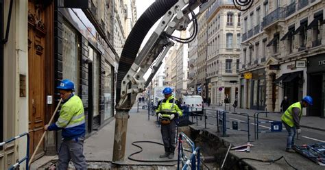 Lyon E Travaux Rue Edouard Herriot Un Chantier Sur Les R Seaux