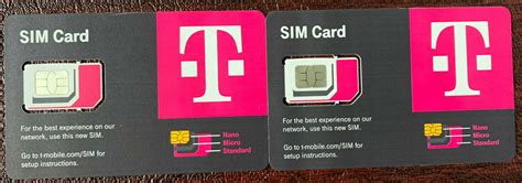 2X Genuine T Mobile SIM CARD R15 5G 4G LTE TMobile Triple Cut Nano