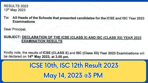 ICSE 10th Result 2023 OUT 99 8 Highest Check CISCE Board 10th 12th