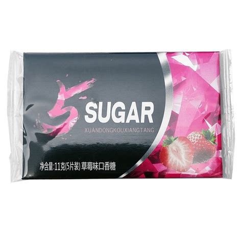 Купить Жвачка 5 Five! Sugar Клубника 11,5гр (30шт в блоке)