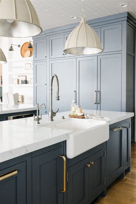 Transform Your Kitchen With Blue Gray Kitchen Cabinets The Urban Decor