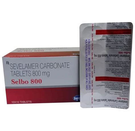 Sevelamer Carbonate Selbo Mg Tablets Prescription At Rs