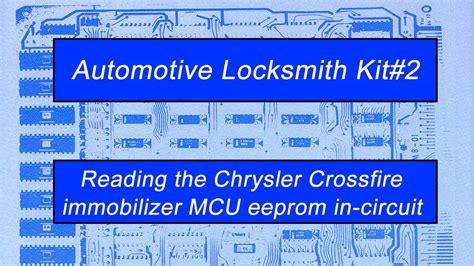 Read The Chrysler Crossfire Mercedes C E Class Immobilizer Mcu Eeprom