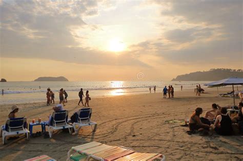 March Manuel Antonio Quepos Costa Rica People On A Beach In