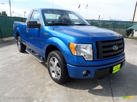 2009 Blue Flame Metallic Ford F150 Stx Regular Cab 54256040 Photo 13 Car