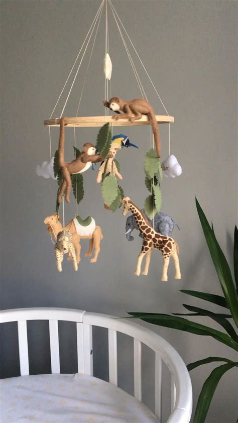 Safari Animals Mobile Jungle Animals Nursery African Animals Baby