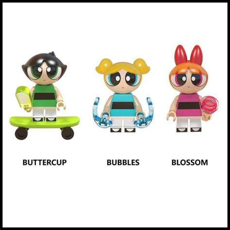 Jual Powerpuff Power Puff Girl Buttercup Bubble Blossom Minifigure Lego