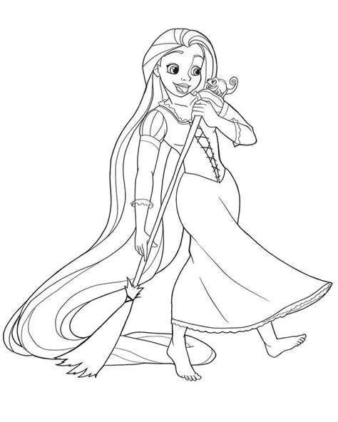 Desenhos De Rapunzel Para Colorir Pintar E Imprimir ColorirOnline