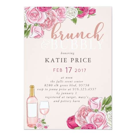 Brunch And Bubbly Invitation