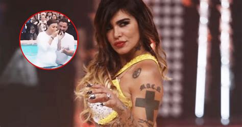 Angie Jibaja Reaparece En Redes Bautiz Ndose Y Notable Pancita Llama