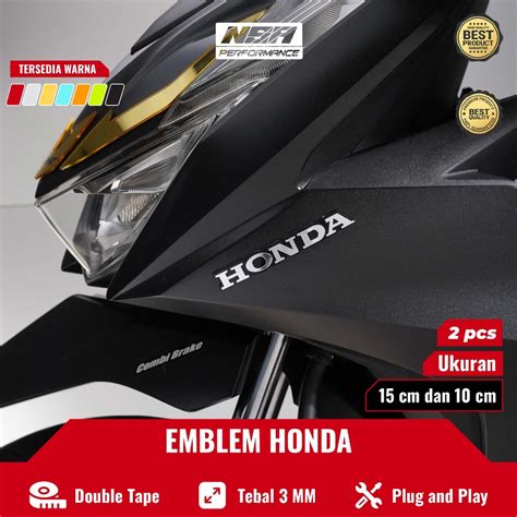 Jual KRC 2PCS EMBLEM HONDA 3D LOGO HONDA TIMBUL STIKER HONDA TIMBUL