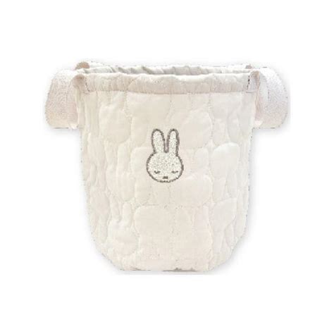 ティmf 5542978wh 【miffy】【ミッフィー】キルティングストレージ【ホワイト】【白】【ウサギ】 【ディック・ブルーナ】【絵本