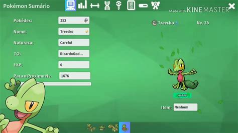 Como Achar O Treecko No Pokemmo Youtube